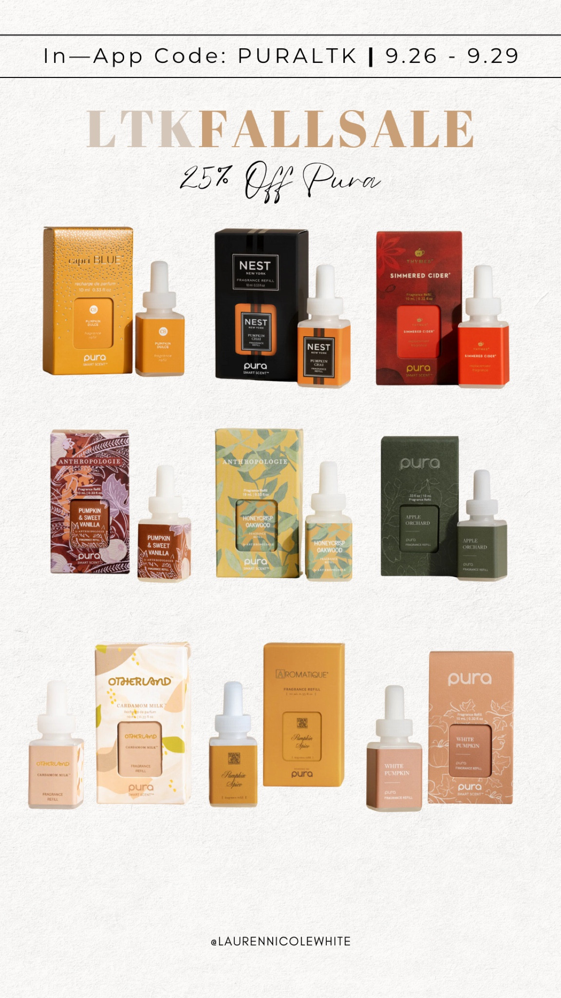 25% off with code PURALTK

We love using Pura for our home! The fall scents smell so amazing!!!

#LTKFallSale #LTKSeasonal #LTKHome