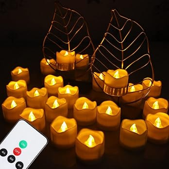 Topstone Remote Control Tealights with Timer,Battery Operated Flameless Candle with Flickering Am... | Amazon (US)