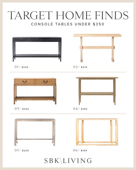 H O M E \ console tables under $350 from Target!

Home decor
Entry
Living room 

#LTKhome