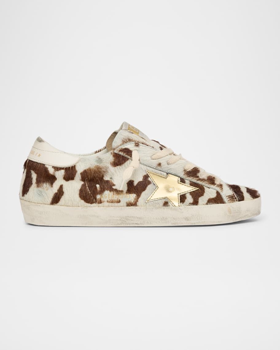 Golden Goose Superstar Cow Horsy Low-Top Sneakers | Neiman Marcus