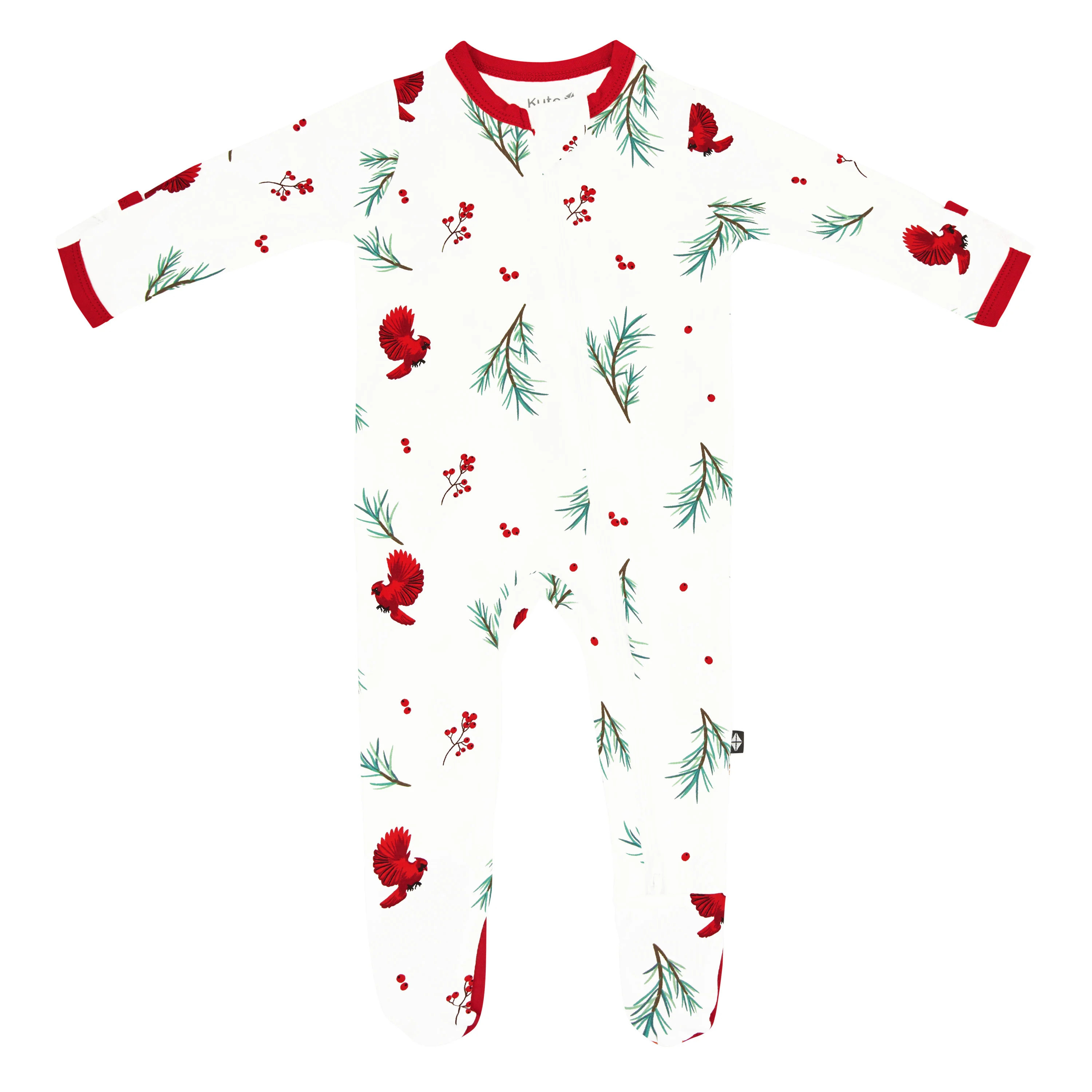 Zippered Footie in Winterberry | Kyte BABY