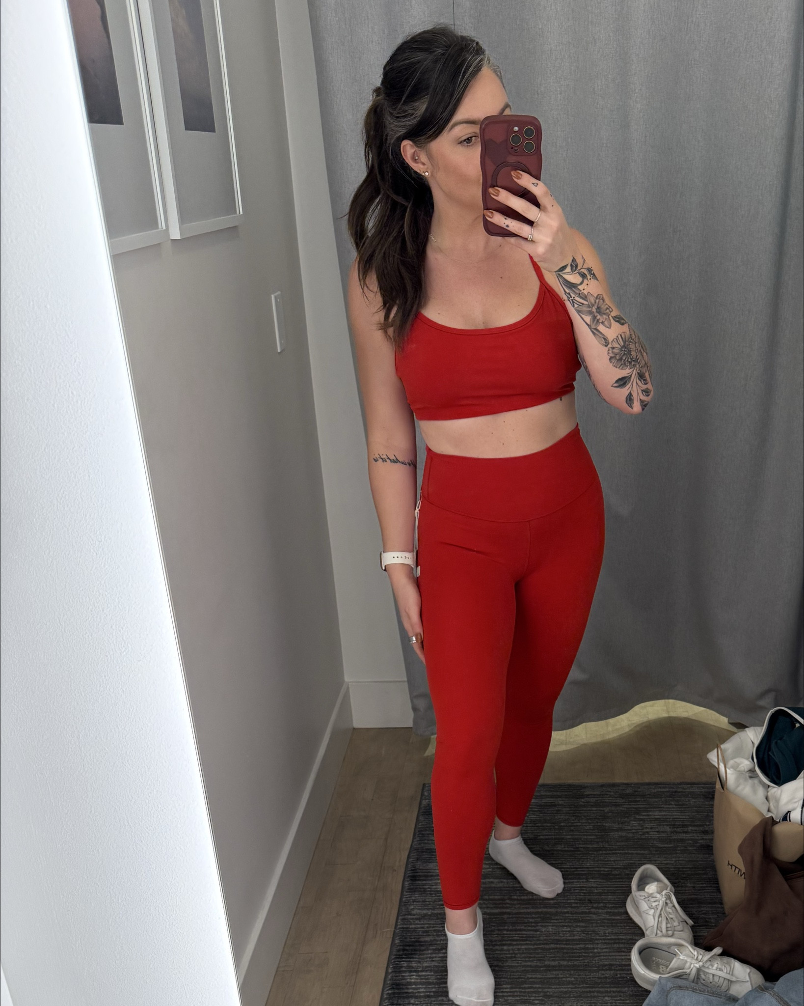 Ready for Christmas with this red set from Vuori! This set is so buttery soft and the prettiest shade of red! 

#LTKActive #LTKHoliday #LTKSeasonal