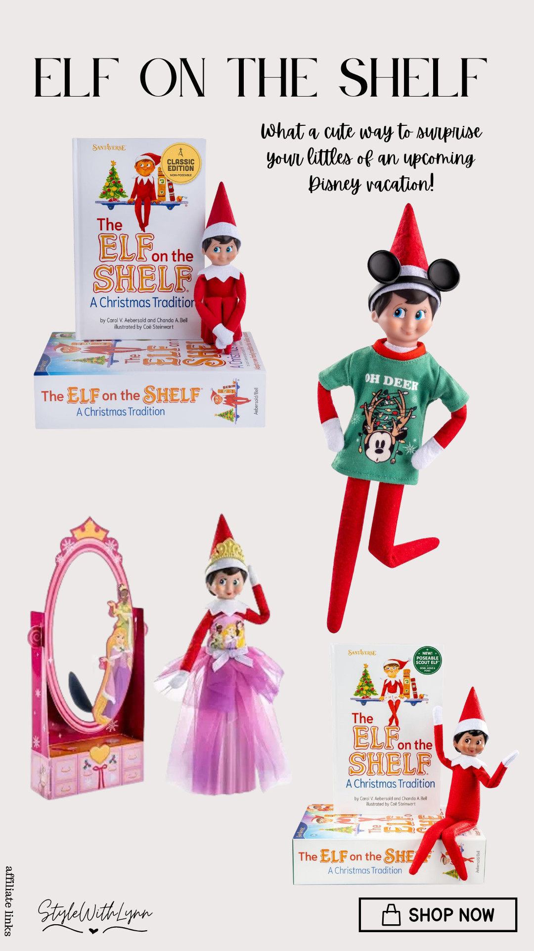 These Disney inspired accessories for your Elf of the Shelf are the cutest for this holiday season.  Have an upcoming Disney vacation? What a cute way to surprise the littles than with a Disney dressed Elf!

#elfontheshelf #disneyelfontheshelf
#disneyvacationsurprise 

 #LTKmomlife #LTKSeasonal #LTKKids