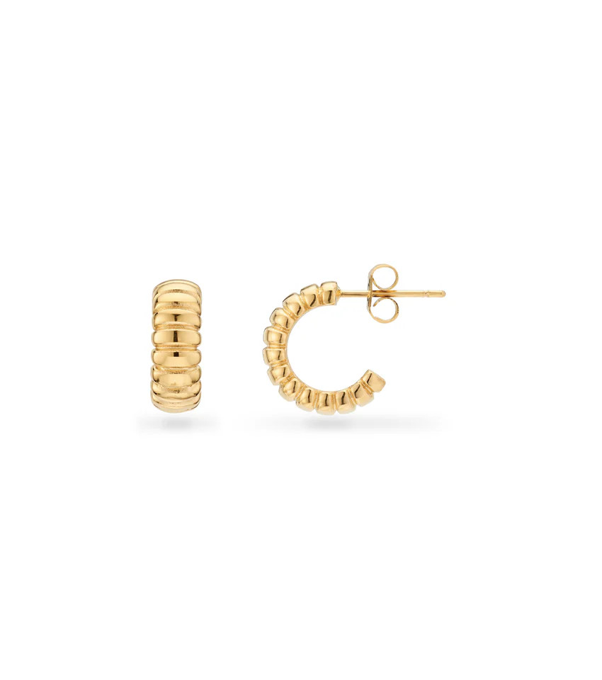 Rope Hoop Earrings (Gold) | Abbott Lyon