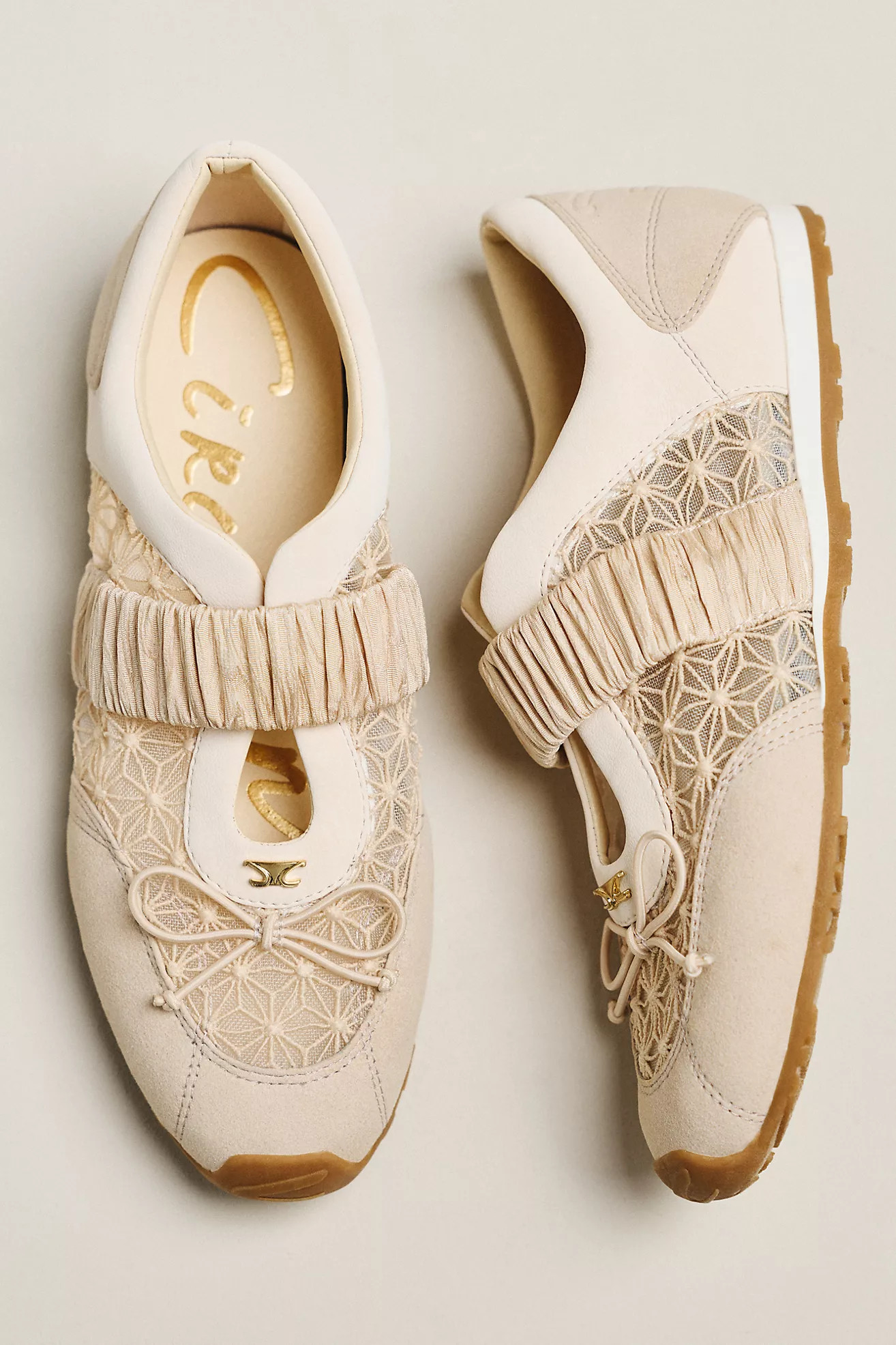 Circus NY by Sam Edelman Nara Mesh Bow Elastic Strap Sneakers | Anthropologie (US)