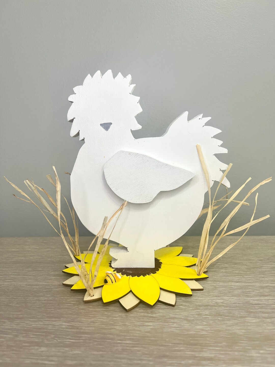 Silkie Hen | Wood crafts | Silkie Chicken | Country farmhouse decor | Chicken decor | | Etsy (US)