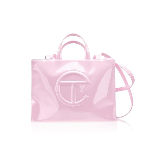 TELFAR Medium Shopping Bag - Bubblegum Patent | Amazon (US)