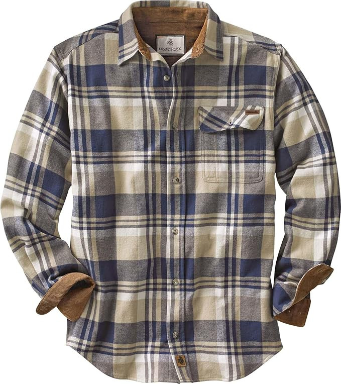 Legendary Whitetails Men's Flannel Shirt Long Sleeve Button Down 100% Cotton | Amazon (US)