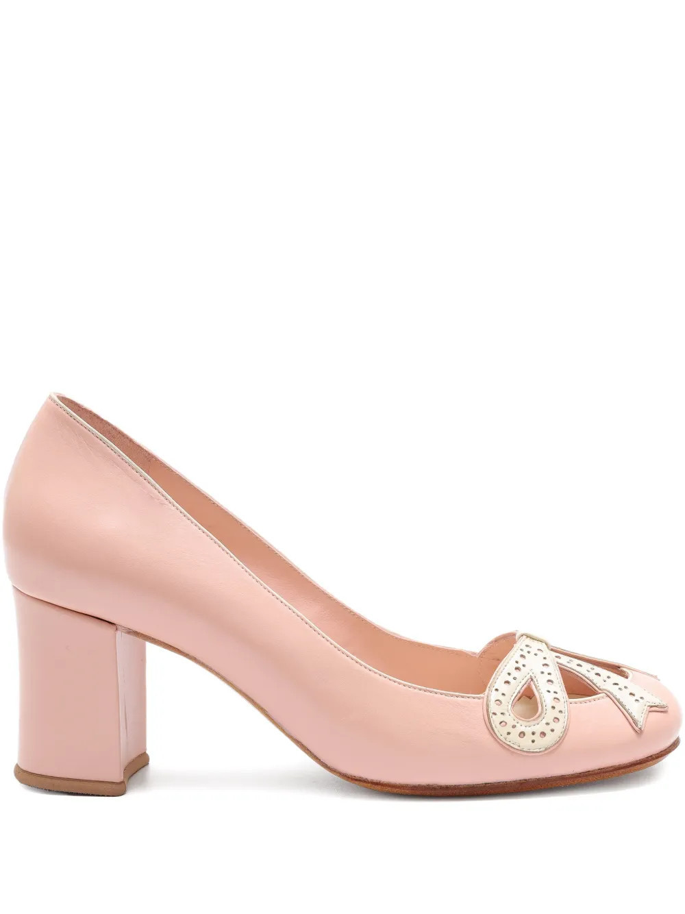 Sarah Chofakian Audrey bow pumps - Pink | Farfetch Global