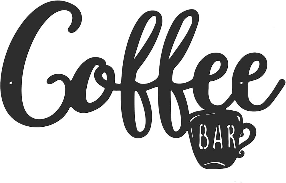 Metal Hanging Coffee Bar Wall Sign Pot Head Hanging Sign But First Coffee Metal Sign Coffee Stati... | Amazon (US)