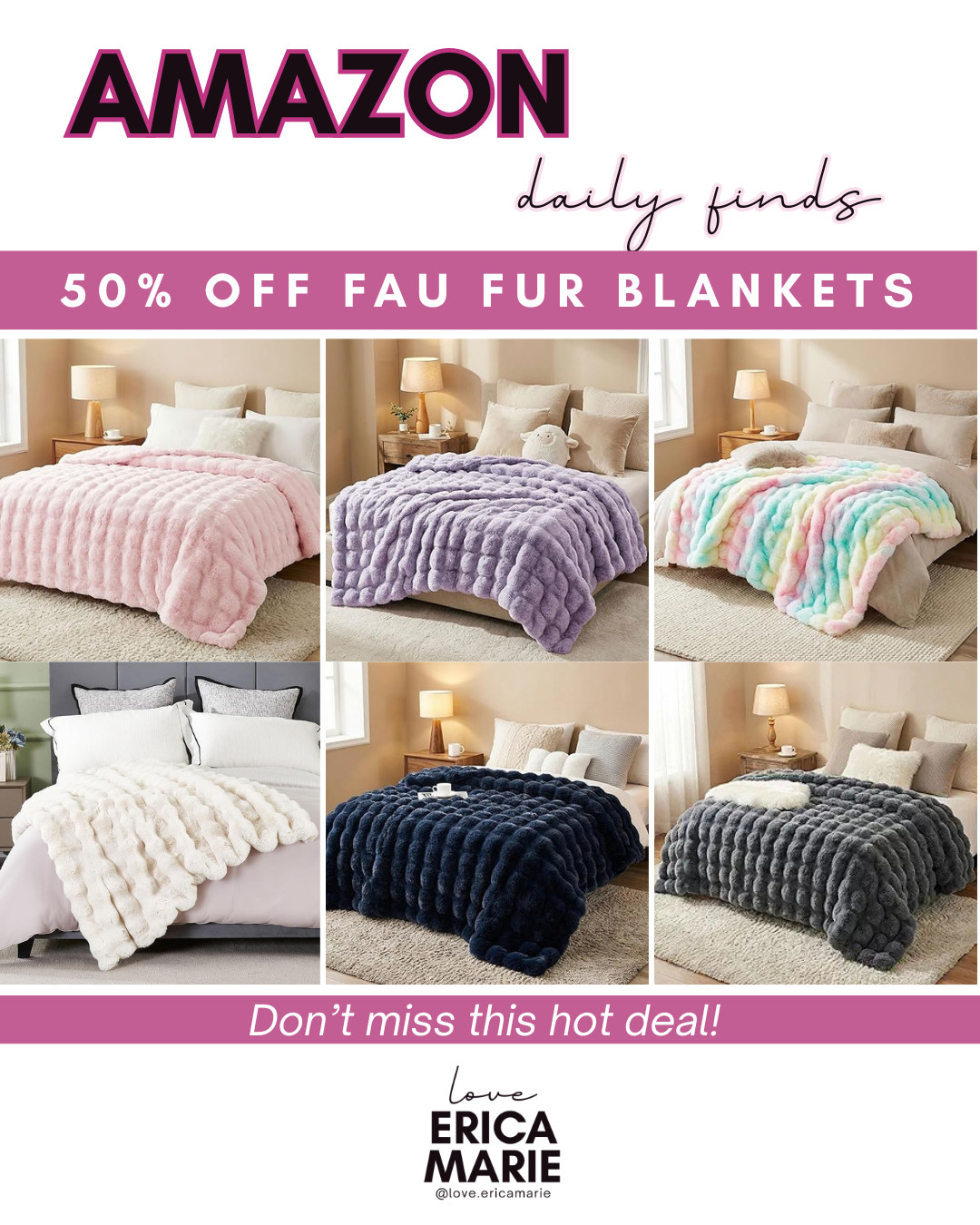 Nothing beats curling up with a soft blanket. They instantly makes your space feel warmer and more inviting. They're perfect for movie nights, slow mornings, or just adding a little extra comfort to your couch or bed. Such a good home deal to grab while it’s on sale! home finds, faux fur blanket 

 #LTKselfcare #LTKHome #LTKSaleAlert