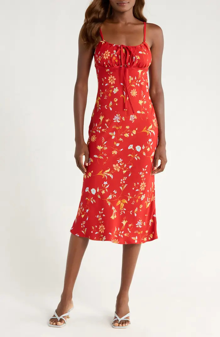 Camira Floral Empire Waist Slipdress | Nordstrom