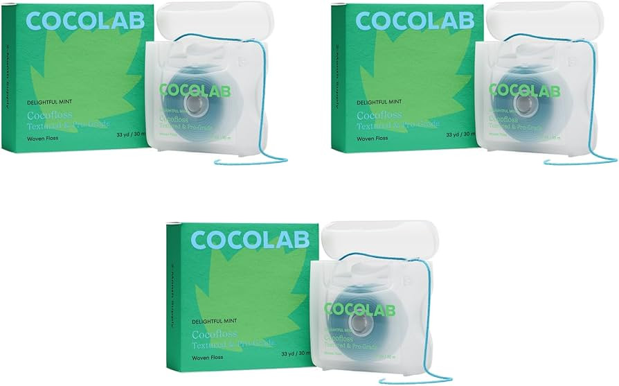 Cocofloss Woven Dental Floss, Dentist-Designed Oral Care, Mint, Waxed, Expanding, Vegan, Kid-Frie... | Amazon (US)
