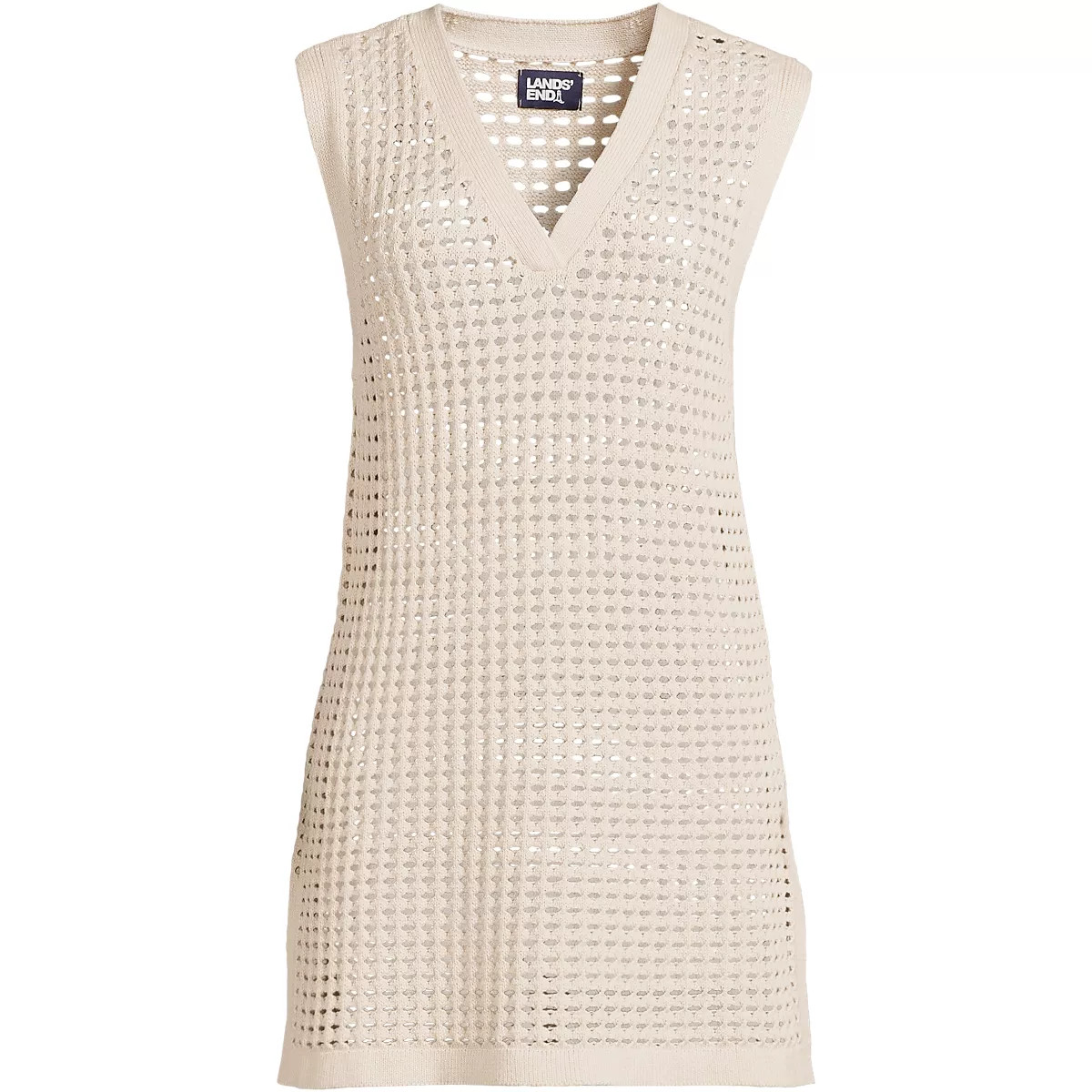 Women's Plus Size Open Knit Cover-up Dress | Lands' End (US)