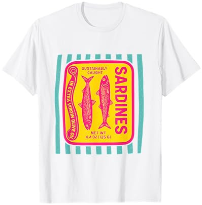 Sardines Tinned Fish Retro Graphic Summer for Men Women T-Shirt | Amazon (US)
