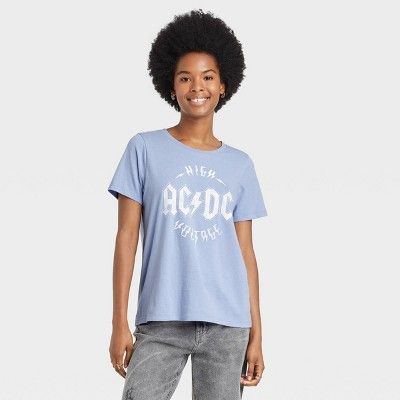 Women's AC/DC High Voltage Short Sleeve Graphic T-Shirt | Target