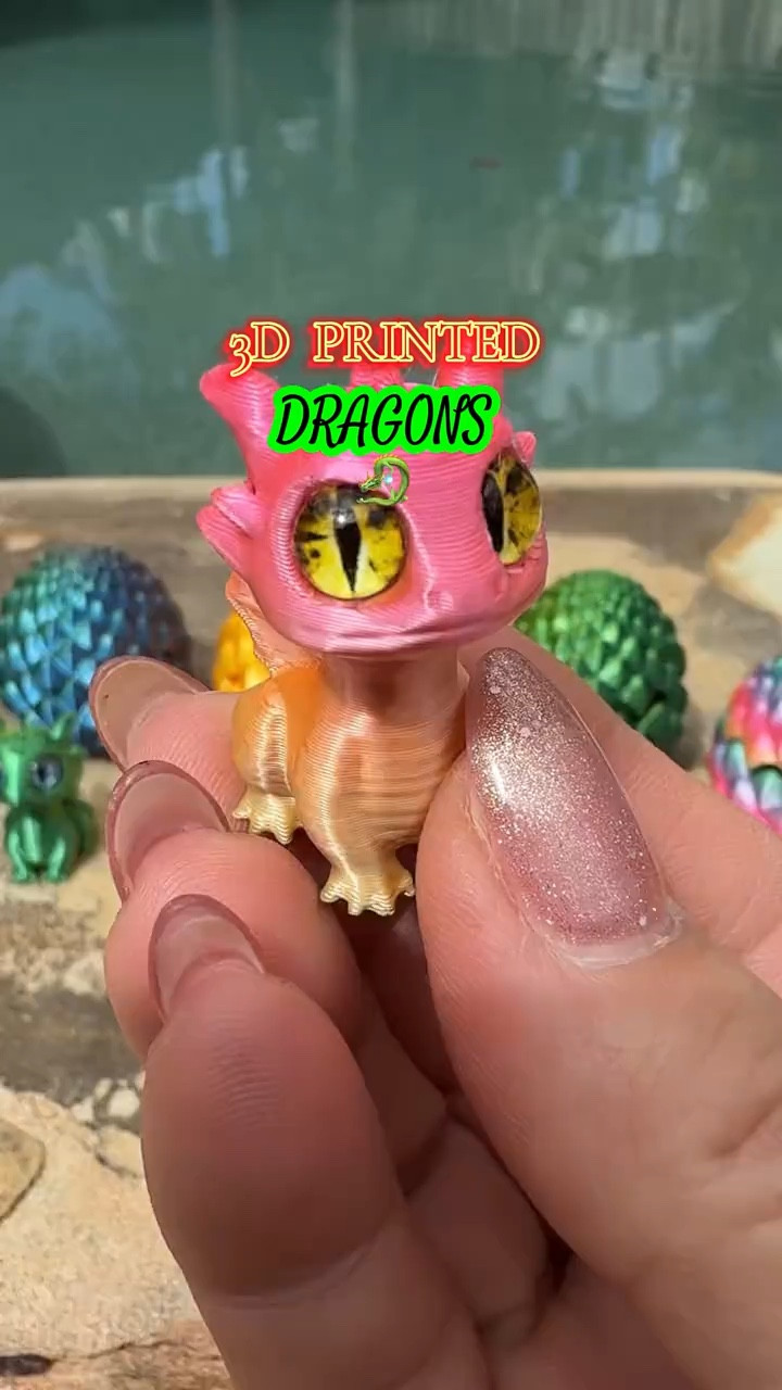 Love these 3D printed Dragon Eggs! Great for Easter or classroom gifts! 🧡💖

#dragonegg
#minidragon #dragondecor
#3dprinting #toys