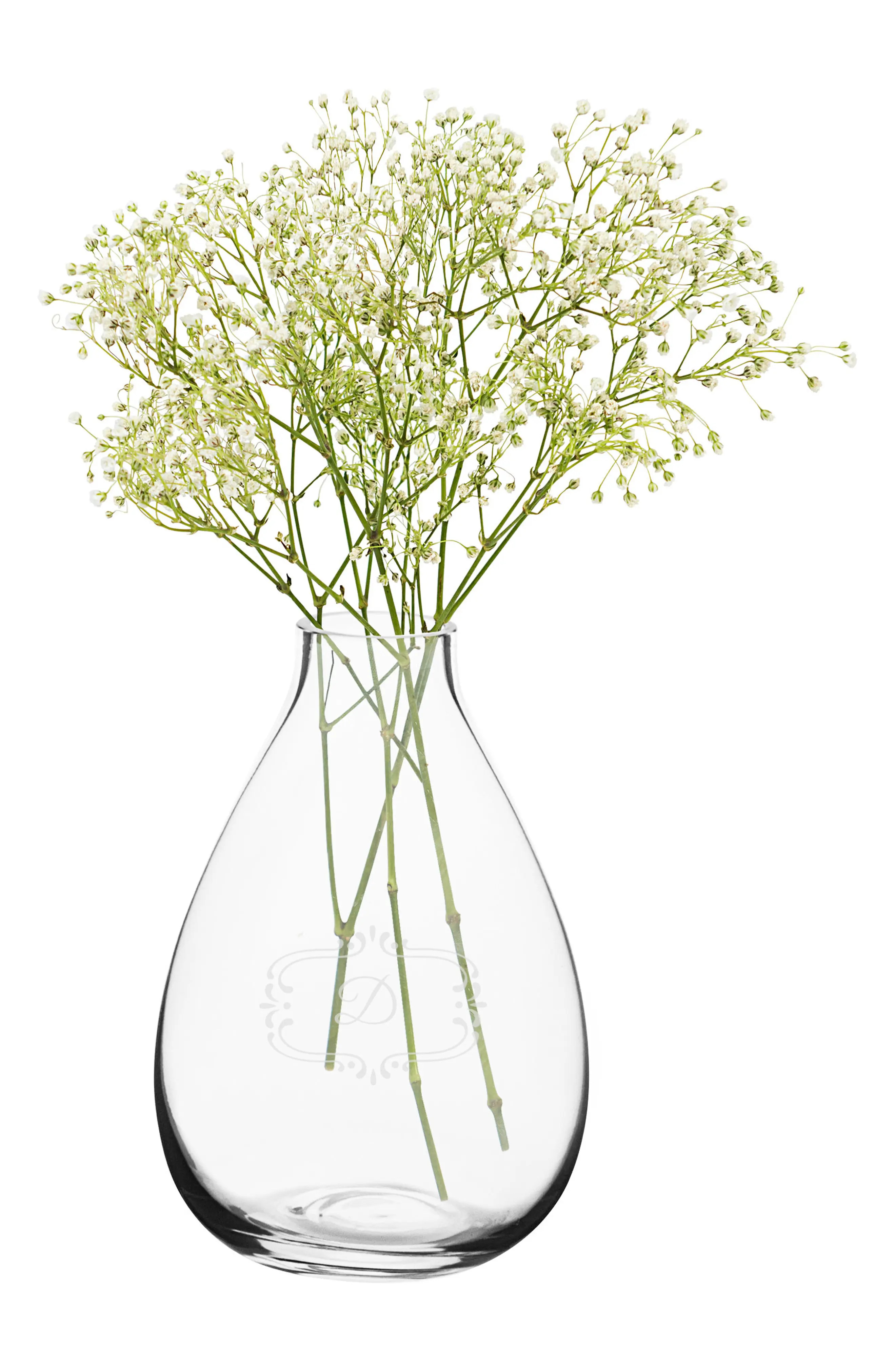 Cathy'S Concepts Monogram Glass Vase | Nordstrom