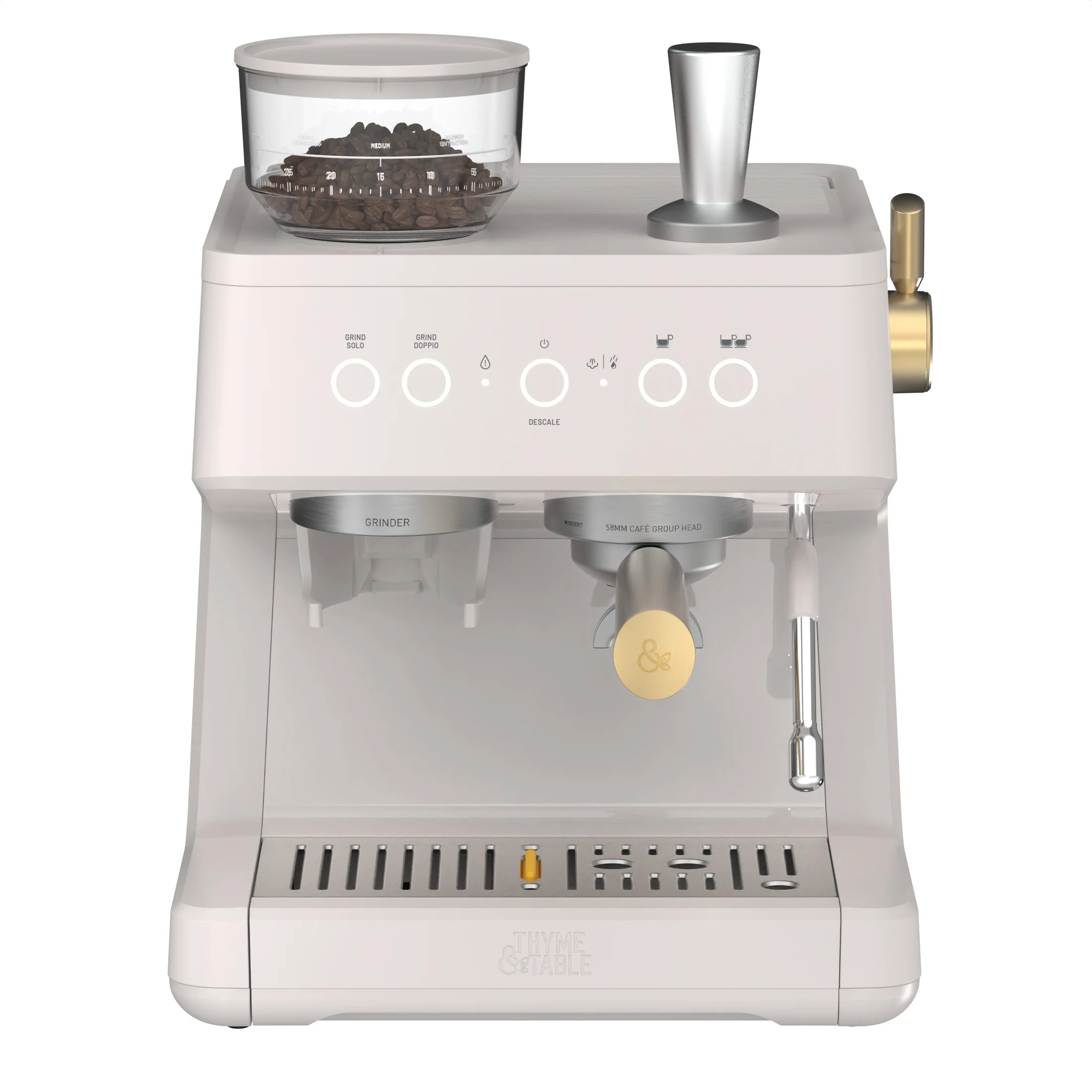 Thyme & Table Barista Grade Espresso Machine with 15-Bar Pressure, Conical Burr Grinder and Steam... | Walmart (US)
