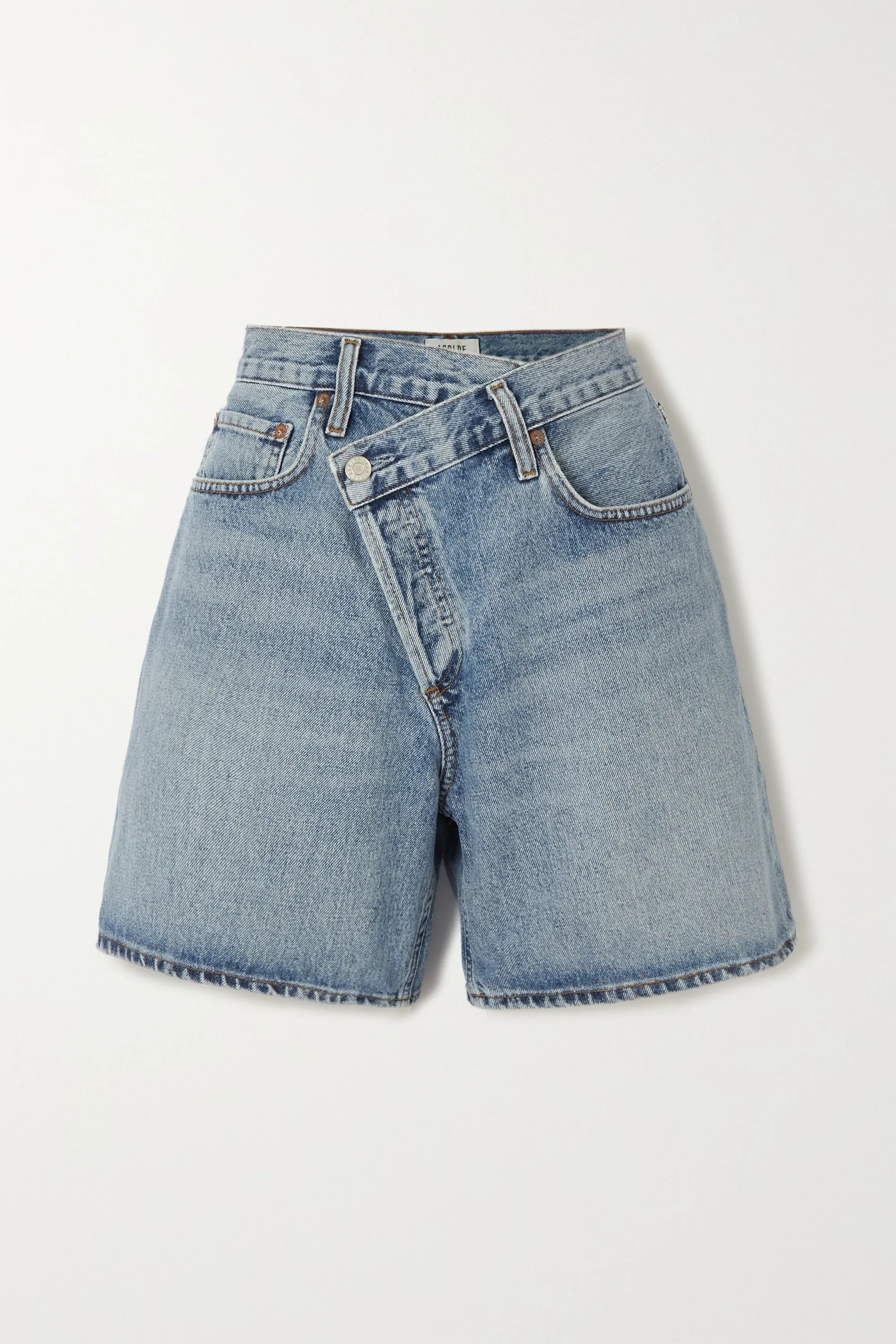 Criss Cross organic denim shorts | NET-A-PORTER (US)