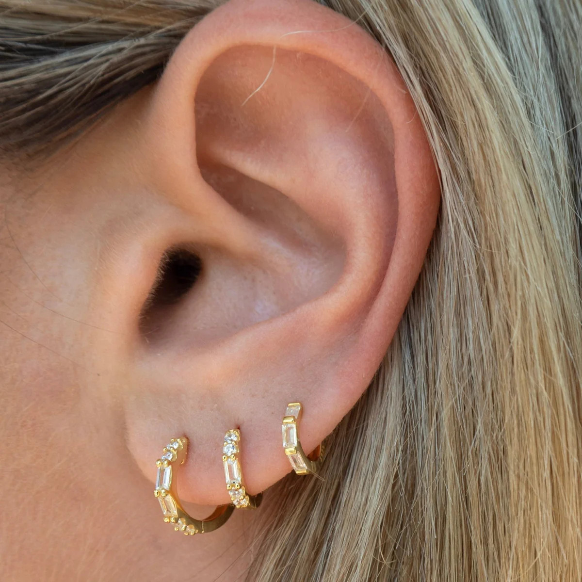 Kyla Earring Set | Gold | JacqMaria Jewelry