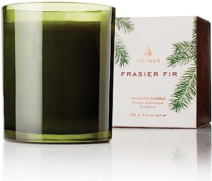Thymes Green Glass Candle - 6.5 Oz - Frasier Fir | Amazon (US)