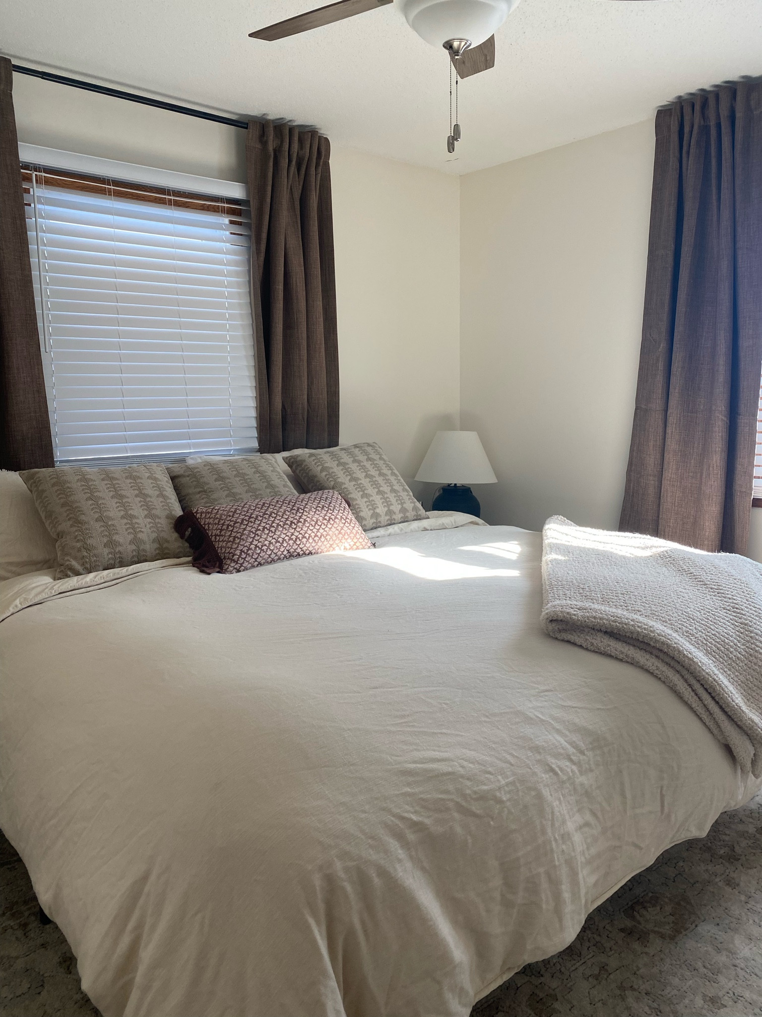 Bedrooms coming together 🖤 also these Amazon curtains are a pottery barn dupe & have so many color options. 

#LTKhome #LTKstyletip