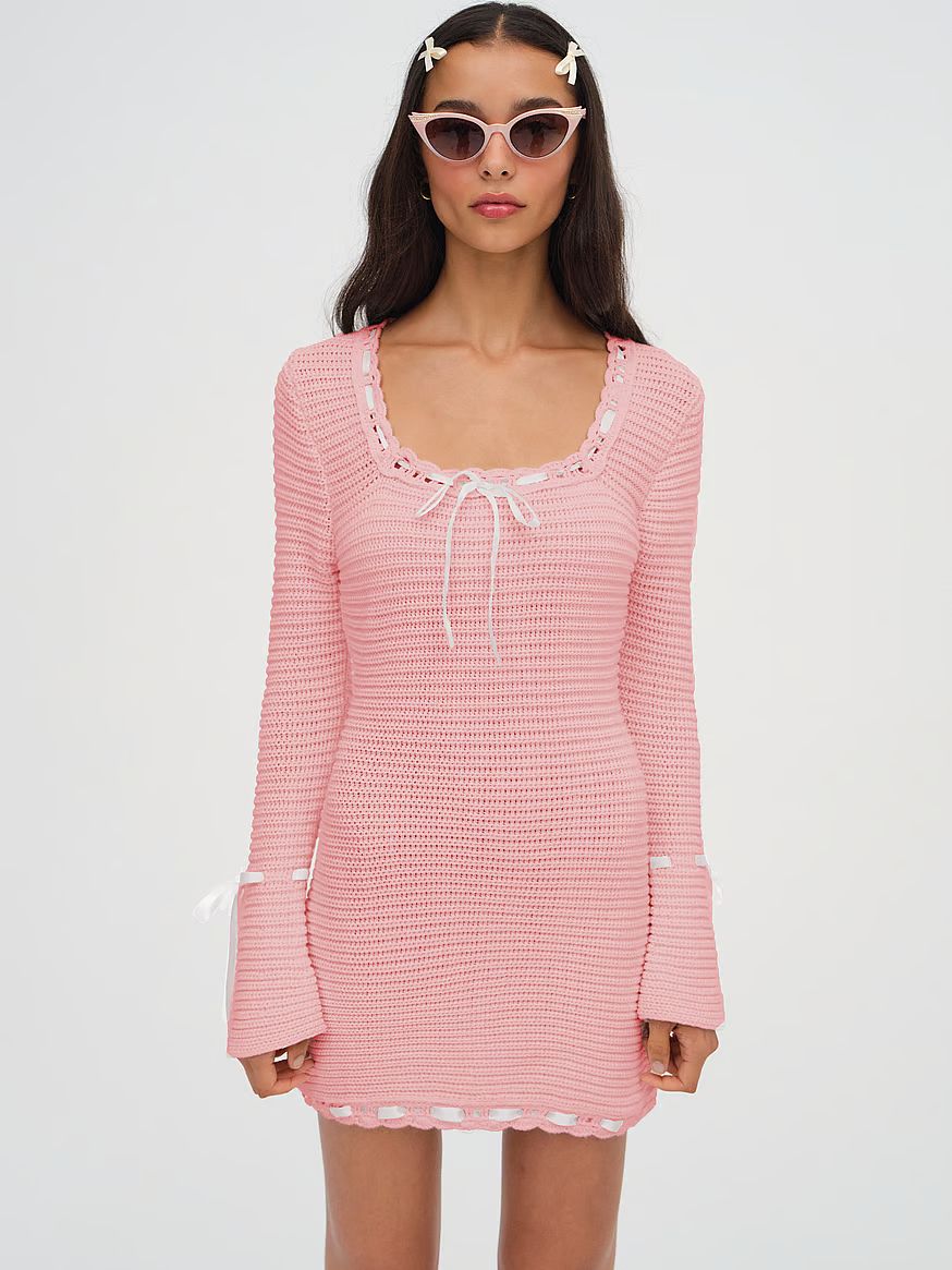 Olina Crochet Mini Dress | Victoria's Secret (US / CA )