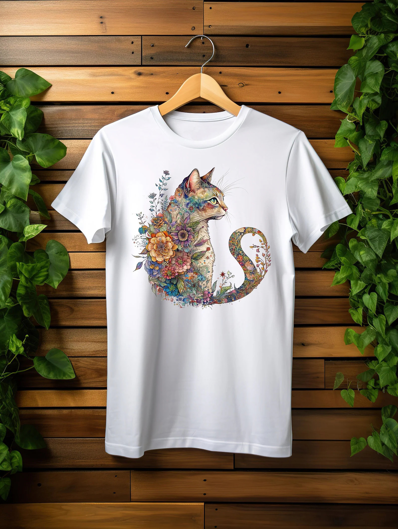 Cat Mom Shirt Floral Cat Shirt Purr Shirt Animal Lover Tee Cat Lovers Shirt Gift for Mom Gift for... | Etsy (US)