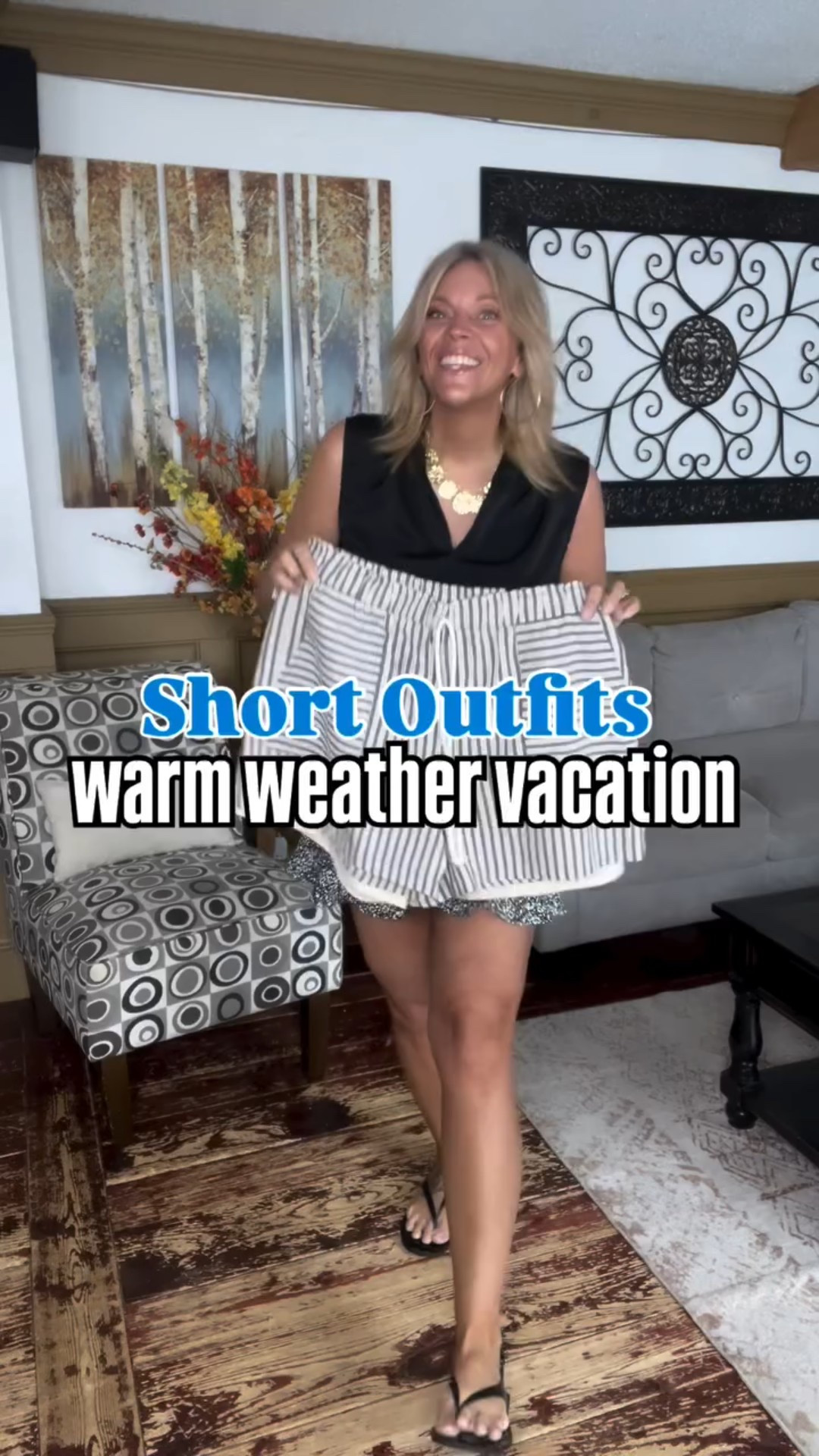 Styling 3 new pair of elastic waist shorts perfect for your next warm weather vacation or spring break ☀️🌊 I’m 178lbs/5’7” wearing the size xl in all 3 shorts and size large in the flowy sleeveless top. 

#LTKMidsize #LTKSeasonal #LTKSaleAlert