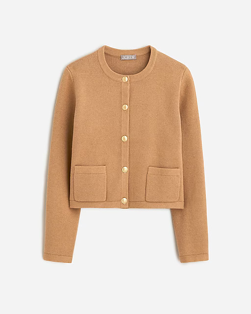 Emilie patch-pocket sweater lady jacket | J. Crew US