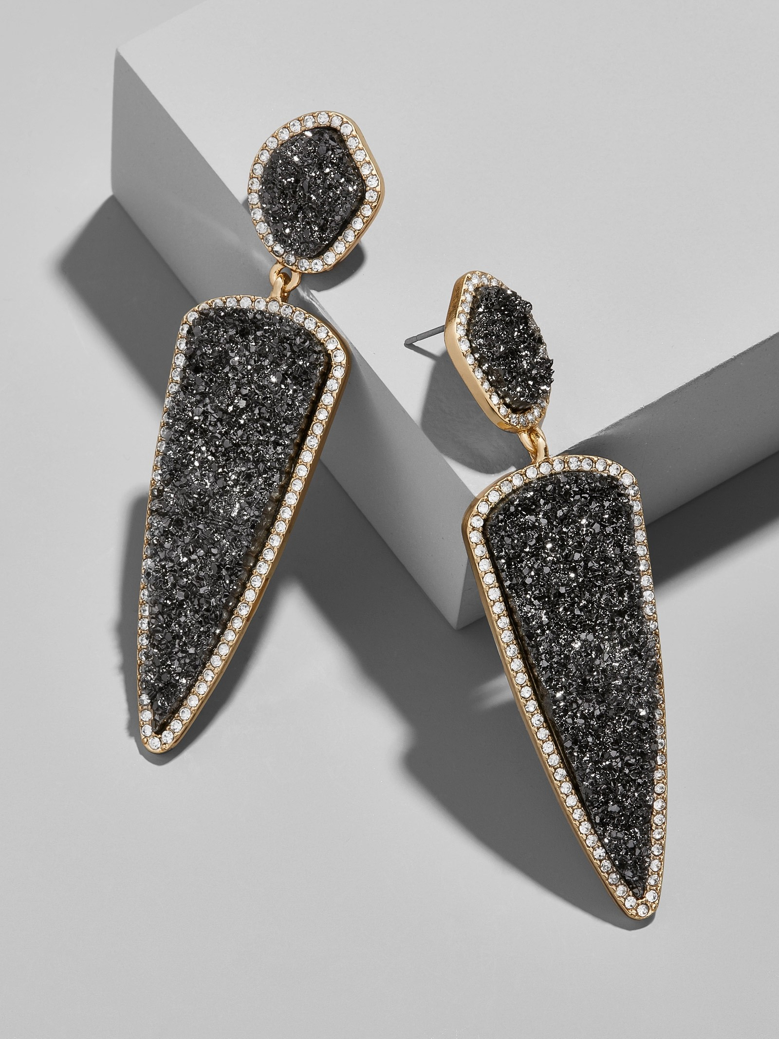 Moonbeam Druzy Drop Earrings | BaubleBar (US)