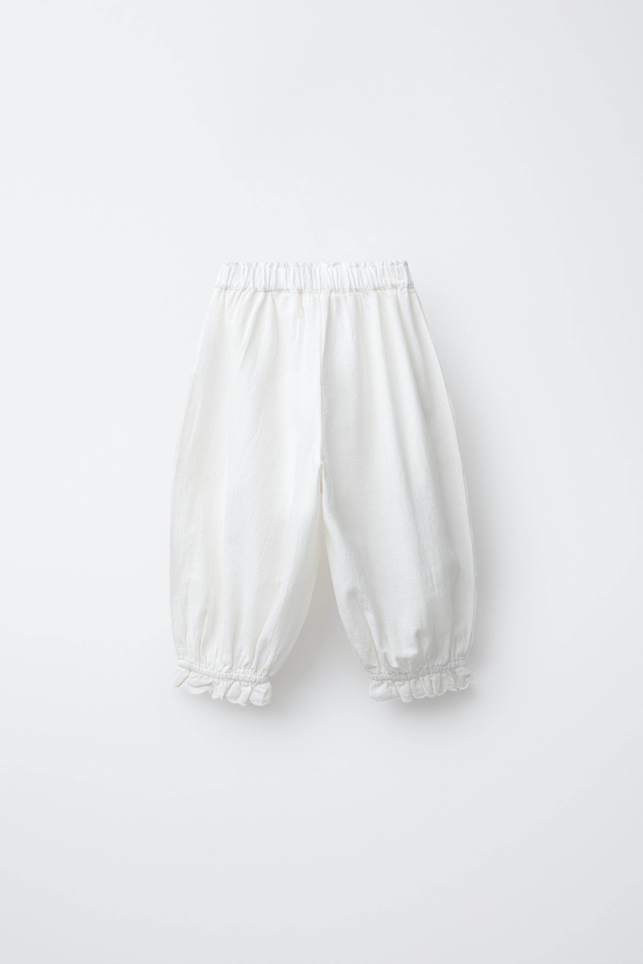 EMBROIDERED JOGGER PANTS WITH COTTON AND LINEN | Zara US