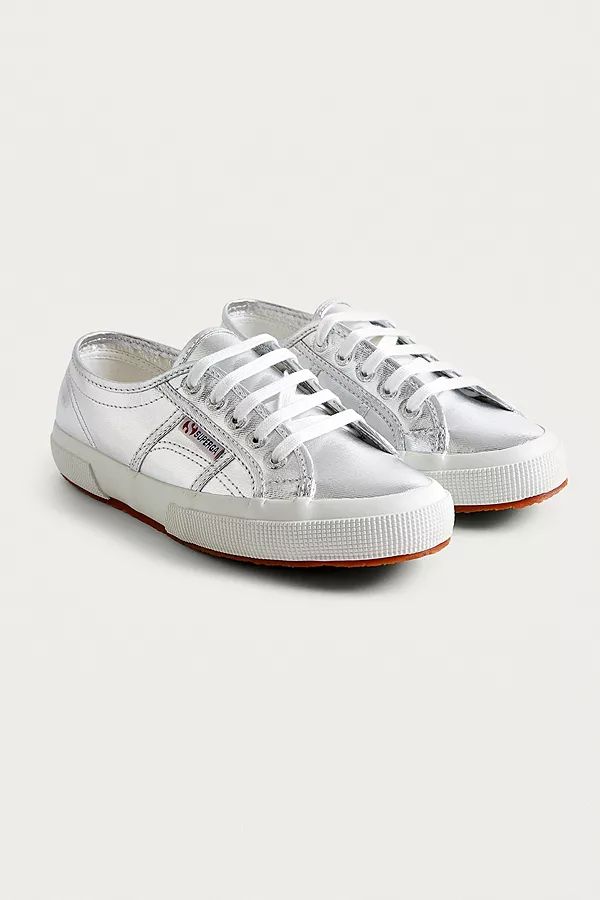 Superga 2750 Silver Trainers | Urban Outfitters UK