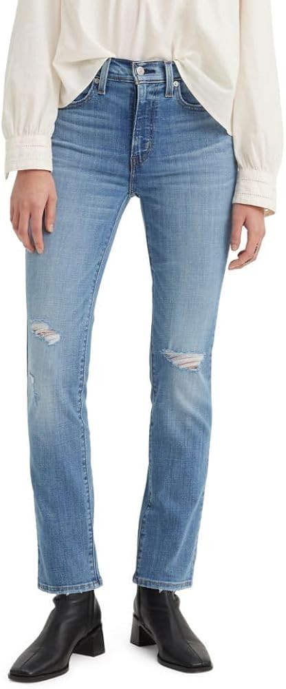 Levi's Womens 724 High Rise Straight Jeans | Amazon (US)