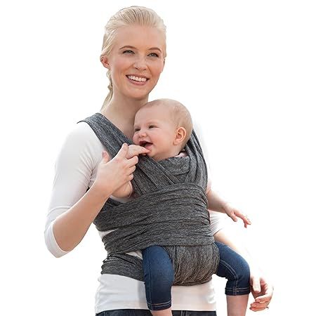 Boppy Baby Carrier—ComfyFit | Heathered Gray with Waist Pocket | Hybrid Wrap | 3 Carrying Posit... | Amazon (US)