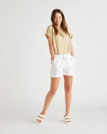100% Organic Linen Shorts | Quince