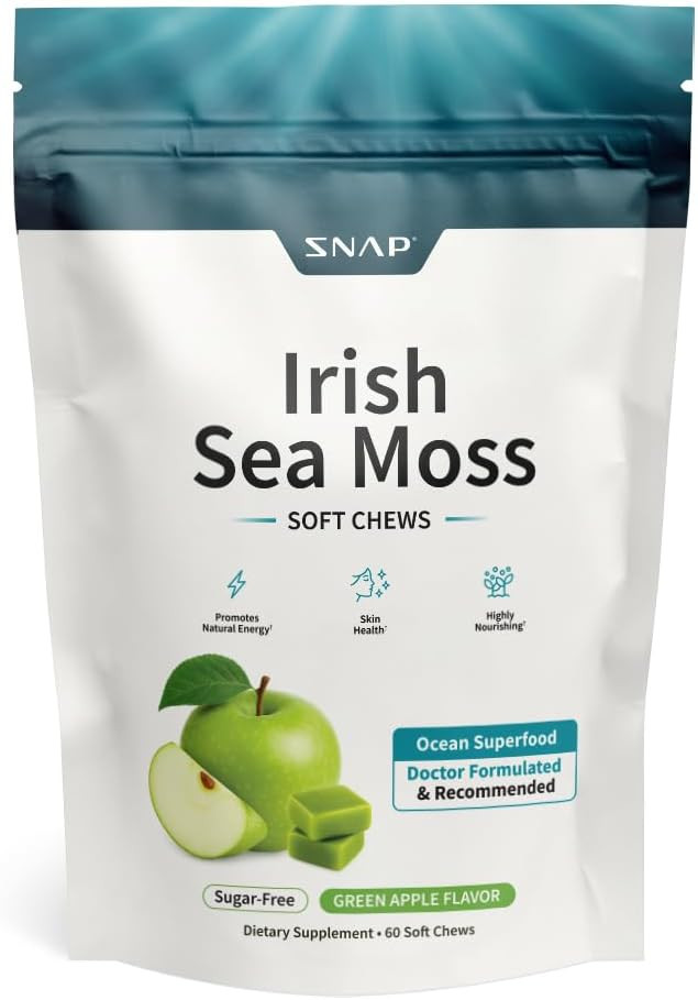 Snap Supplements Irish Sea Moss, Marine Algae Rich in Micronutrients & Antioxidants to Support He... | Amazon (US)