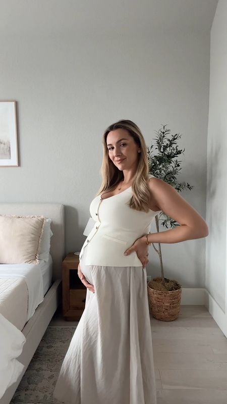 Style the bump with me. Outfit idea maternity friendly. Maternity fashion. Bump friendly outfit. 

#LTKbump #LTKshoecrush #LTKstyletip