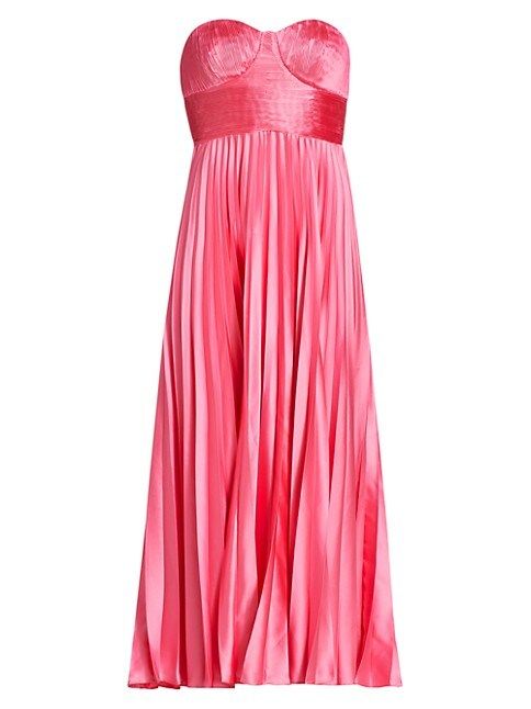 Kin Strapless Pleated Midi-Dress | Saks Fifth Avenue