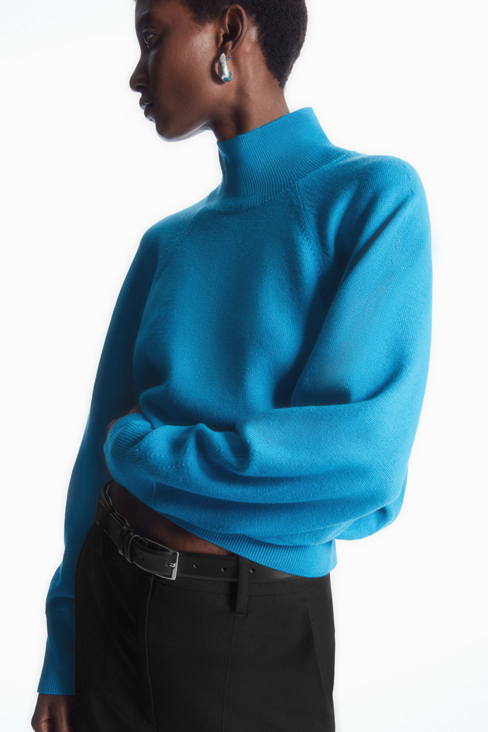 BATWING-SLEEVE MERINO WOOL JUMPER - BRIGHT TURQUOISE - COS | COS (EU)