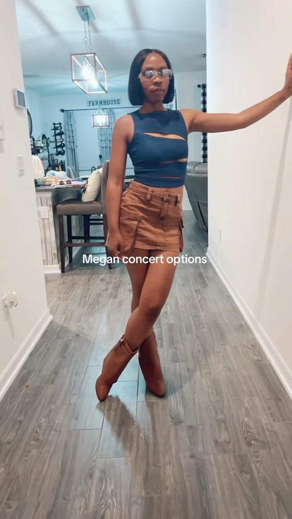 Jean shirt and cargo skirt.💞#LTKVideo

#LTKFindsUnder50 #LTKStyleTip