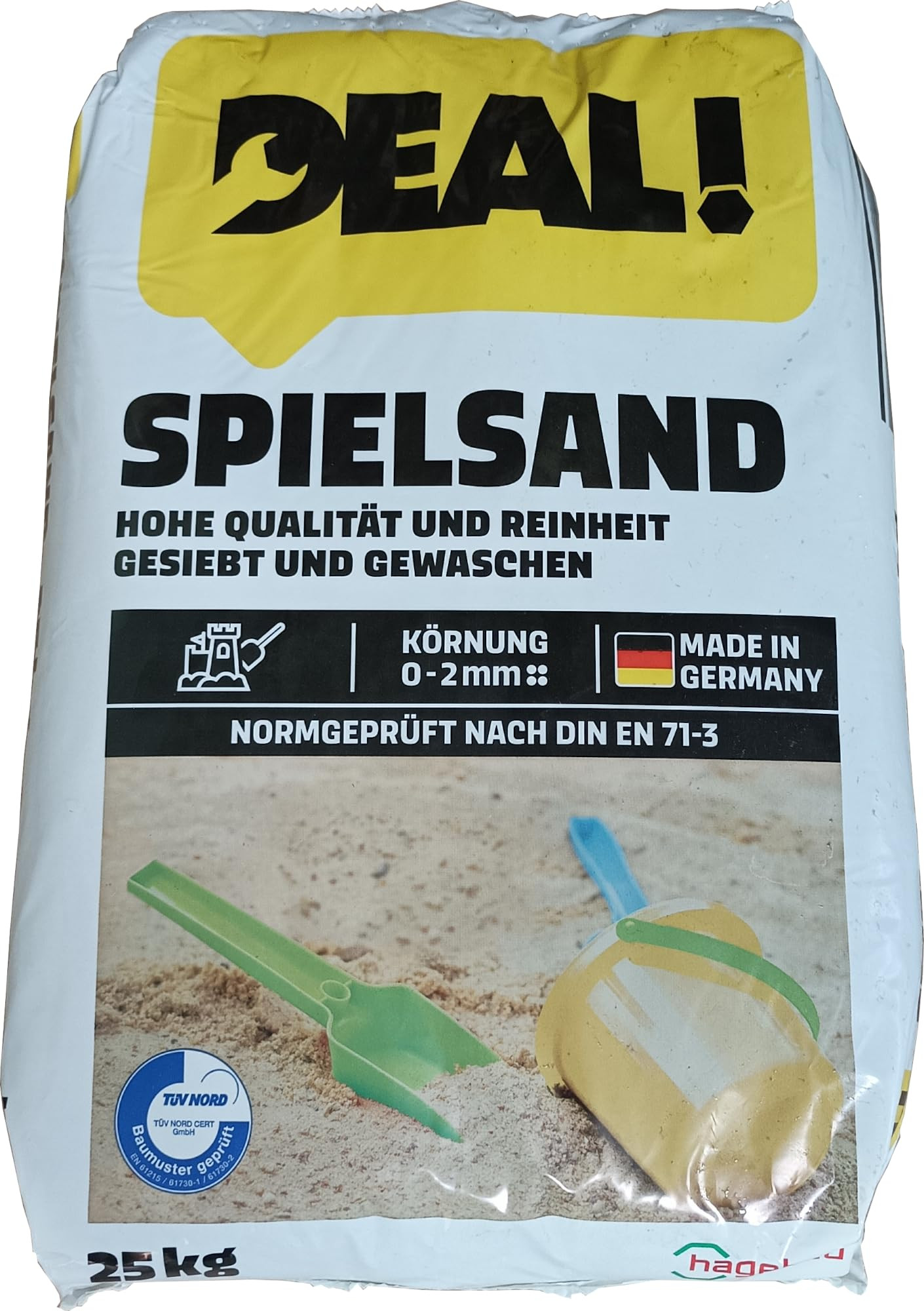 25 Kg go/on Spielsand 0-2 mm | Amazon (DE)