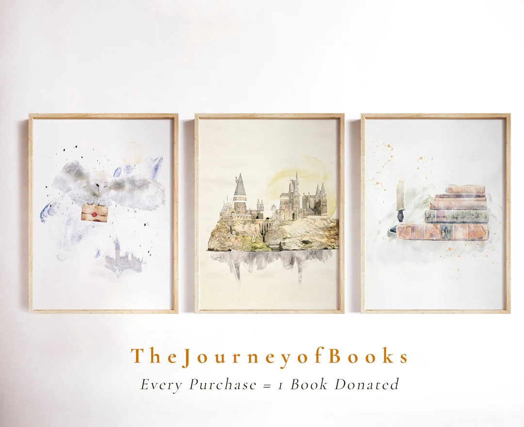 Wizarding Inspired Poster Set of Three INSTANT DOWNLOAD - Etsy | Etsy (US)