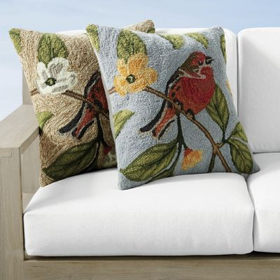 Backyard Birds Indoor/Outdoor Pillow | Frontgate