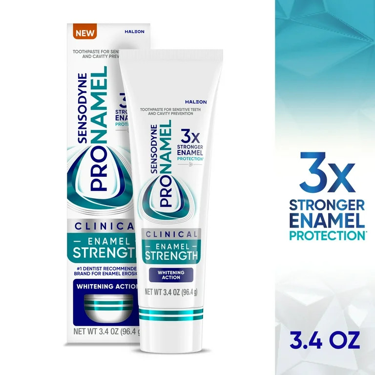 Sensodyne Pronamel Clinical Enamel Strengthening Toothpaste, Whitening Action, 3.4 Oz | Walmart (US)