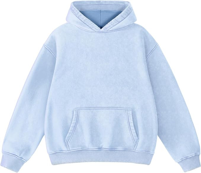 FAIABLE Mens Hoodies Oversized Unisex Acid Wash Hoodie Heavyweight Fleece Vintage Cotton Sweatshi... | Amazon (US)