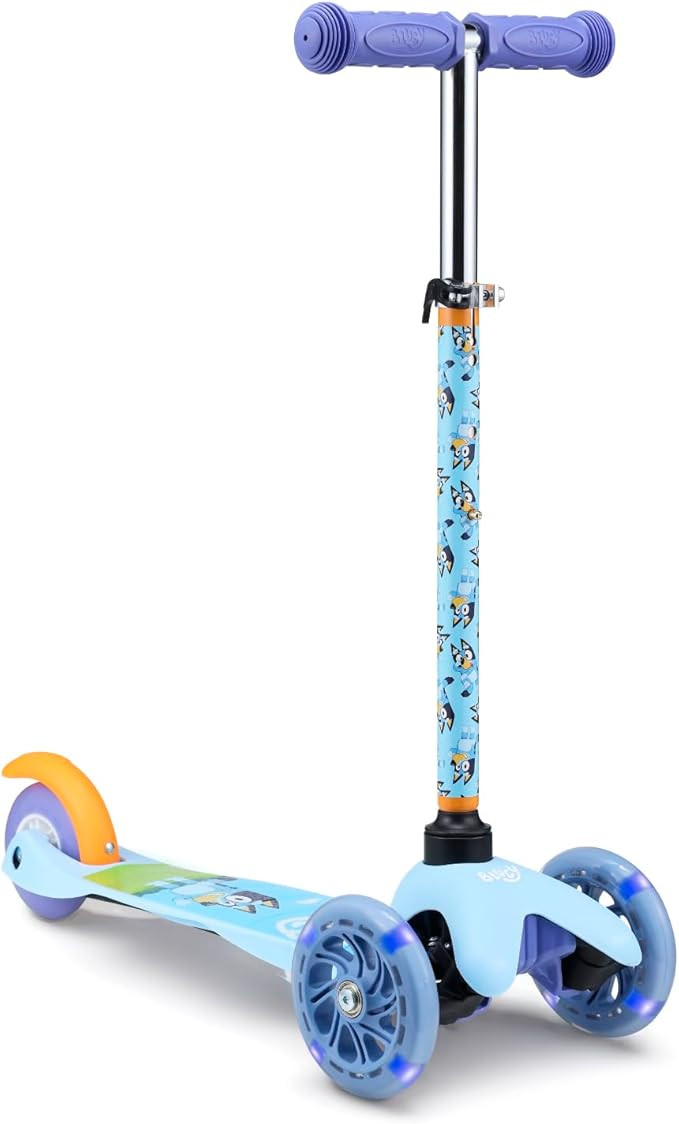 Self Balancing Kick Scooter with Light Up Wheels, Extra Wide Deck, 3 Wheel Platform, Foot Activat... | Amazon (US)