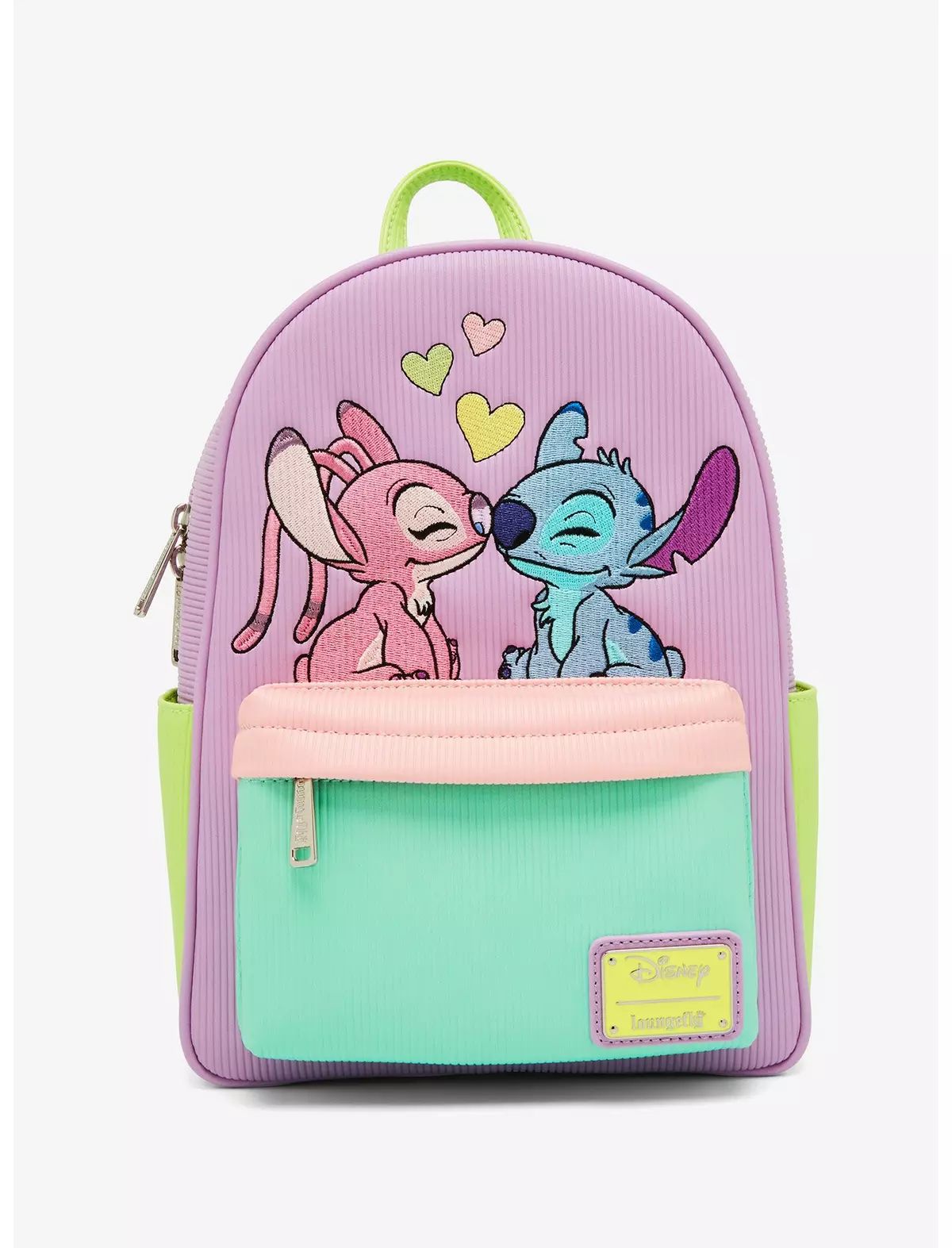 Loungefly Disney Lilo & Stitch: The Series Angel and Stitch Corduroy Mini Backpack - BoxLunch Exc... | BoxLunch