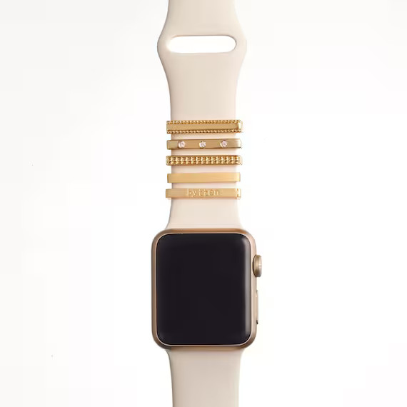 gold Clasp - Apple Watch & Fitbit Versa/Versa 2 accessory, band charm | Etsy (US)